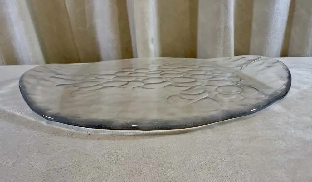 Kosta Boda Grape Glass Serving Platter Designed by Ann Wärff